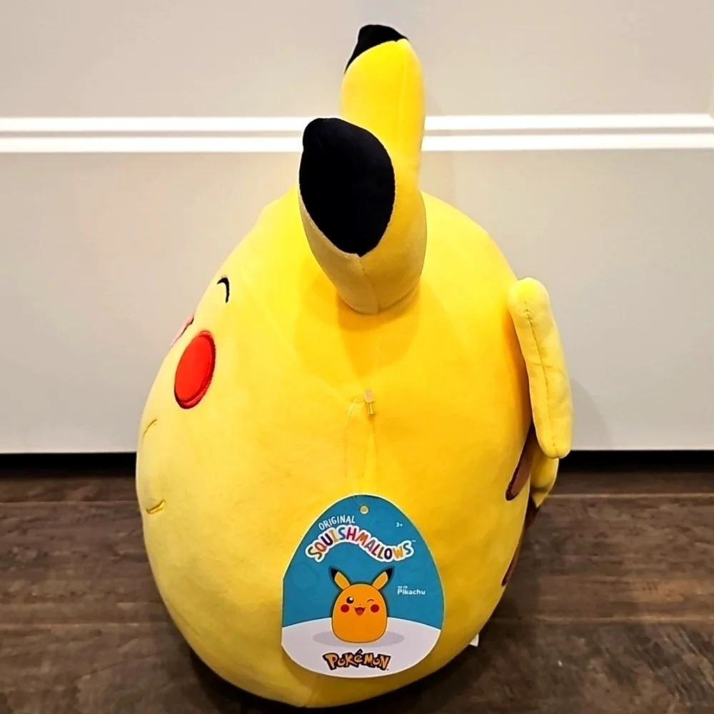 New Yellow Winking Pikachu Plush  Squishmallows 10